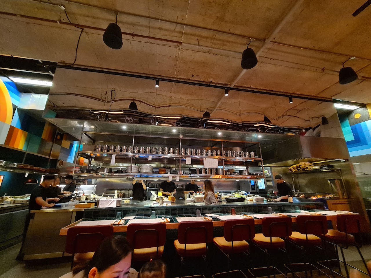 MuMu dining room and open kitchen